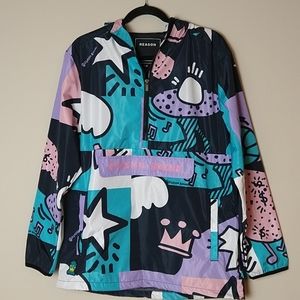 Reason Brand Men's Streetwear Windbreaker Jacket M
